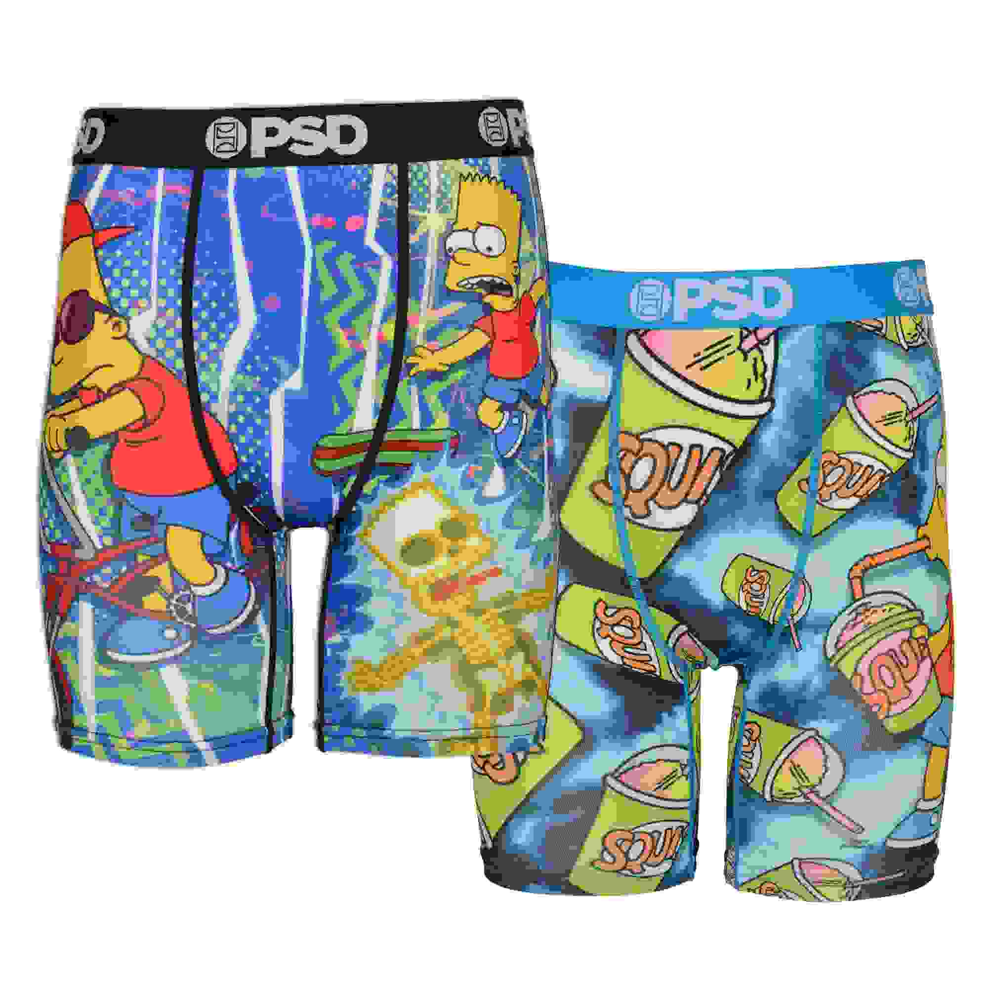 PSD Bart Simpson Vibes Big Boys' Underwear-2PK